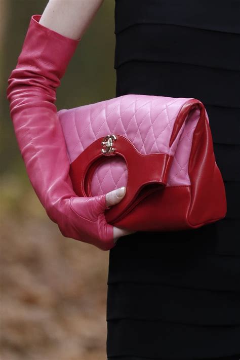 pfw 2018 chanel pink leather gloves|FINGERLESS LEATHER GLOVES FALL.